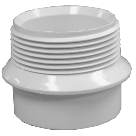 Charlotte Pipe And Foundry 1-1/2in. PVC Male Trap Adapter less Washer and Nuts PTA415